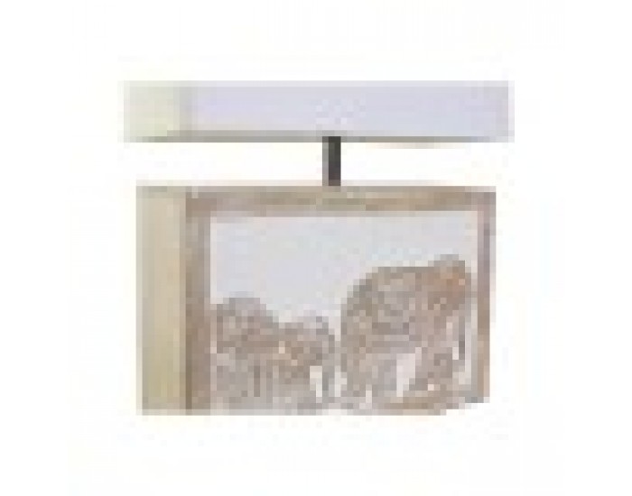 Настолна лампа DKD Home Decor Кафяв Бял 220 V 50 W Индианец (33 x 12 x 41 cm)