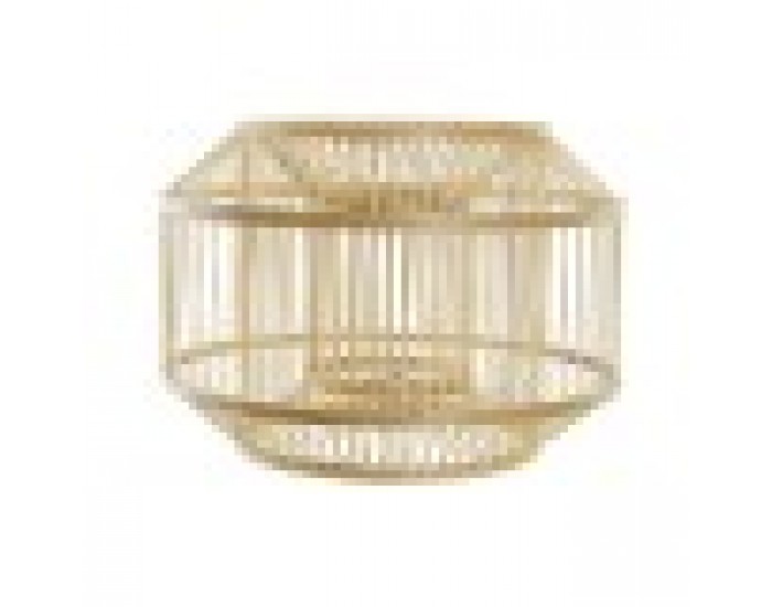 Купол на Лампа DKD Home Decor Естествен Бамбук 40 x 40 x 28 cm