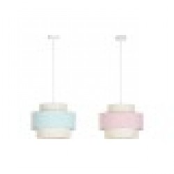 Полилей DKD Home Decor Зелен Светло розово 50 W (40 x 40 x 30 cm) (2 броя) - Осветителни тела