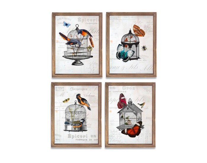 Картина DKD Home Decor Дървен Пластно Клетка (4 pcs) (34 x 2 x 44 cm) Картина DKD Home Decor Дървен Пластно Клетка (4 pcs) (34 x 2 x 44 cm)