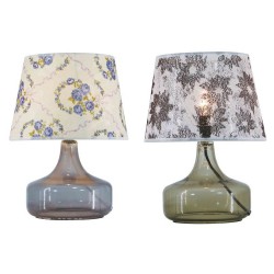 Настолна лампа DKD Home Decor Кристал полиестер Lilled (28 x 28 x 38 cm) (2 pcs) - Настолни лампи