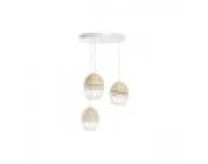 Полилей DKD Home Decor Бял Светло кафяв 220 V 50 W (38 x 38 x 75 cm) Полилей DKD Home Decor Бял Светло кафяв 220 V 50 W (38 x 38 x 75 cm)