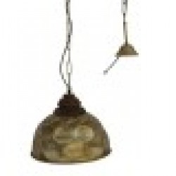 Полилей DKD Home Decor Златен Дървен Метал 50 W 39 x 39 x 34 cm - Осветителни тела