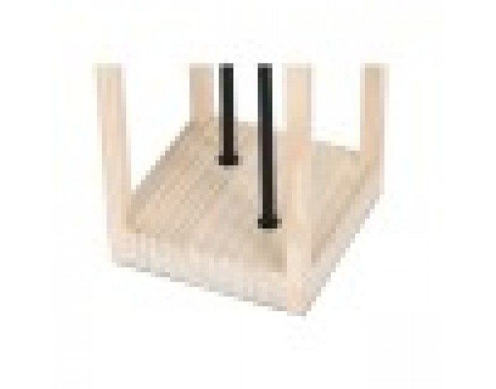 Лампион Home ESPRIT Кафяв Черен Естествен Дървен Желязо Бор 220 V 19 x 19 x 123 cm