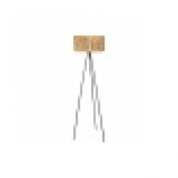 Лампион DKD Home Decor Кафяв Черен Метал Рафия 50 W 220 V 56 x 46 x 140 cm - Осветителни тела
