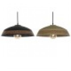 Полилей DKD Home Decor Кафяв Черен Сметана Метал 50 W 42 x 42 x 24 cm (2 броя) - Осветителни тела