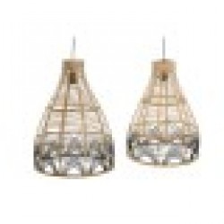 Полилей DKD Home Decor Двуцветен 50 W 45 x 45 x 60 cm - Осветителни тела