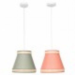 Полилей DKD Home Decor 30 x 30 x 28 cm Естествен Оранжев Зелен Pатан 28 x 28 x 28 cm 50 W (2 броя) - Осветителни тела