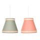 Полилей DKD Home Decor 30 x 30 x 28 cm Естествен Оранжев Зелен Pатан 28 x 28 x 28 cm 50 W (2 броя)