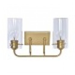 Стенна лампа DKD Home Decor Кристал Златен Метал 220 V 50 W (41 x 17 x 24 cm) - Декорации