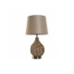 Настолна лампа Home ESPRIT Кафяв Бежов Златен Естествен 50 W 220 V 33 x 33 x 60 cm - Настолни лампи