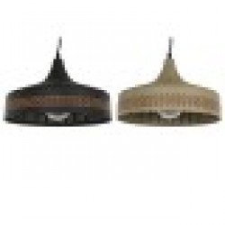 Полилей DKD Home Decor Кафяв Черен Сметана Метал 50 W 35 x 35 x 20 cm (2 броя) - Осветителни тела