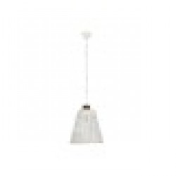 Полилей Home ESPRIT Бял Бамбук Дърво манго 50 W 48 x 48 x 57 cm - Настолни лампи
