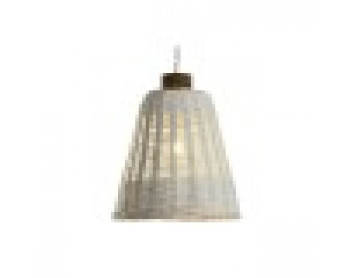 Полилей Home ESPRIT Бял Бамбук Дърво манго 50 W 48 x 48 x 57 cm