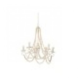 Полилей Home ESPRIT Бял Светло кафяв Дървен Метал 25 W 60 x 53 x 55 cm - Настолни лампи