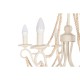 Полилей Home ESPRIT Бял Светло кафяв Дървен Метал 25 W 60 x 53 x 55 cm Полилей Home ESPRIT Бял Светло кафяв Дървен Метал 25 W 60 x 53 x 55 cm