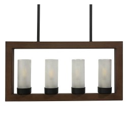 Полилей DKD Home Decor Кафяв Алуминий Кристал (52 x 6 x 26 cm) - Осветителни тела