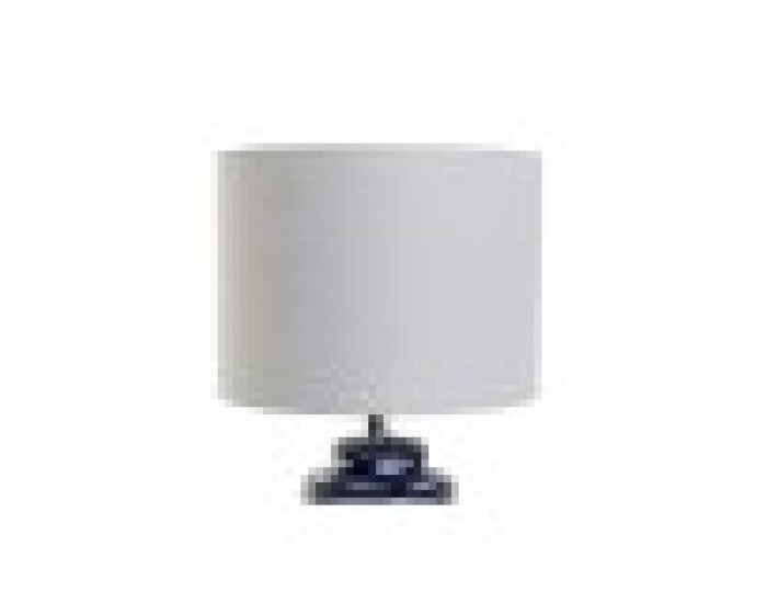 Настолна лампа Home ESPRIT Син Бял Керамика 50 W 220 V 28 x 28 x 49 cm (2 броя)