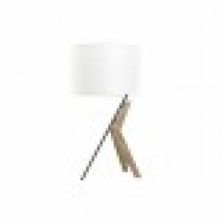 Настолна лампа DKD Home Decor Черен Метал Кафяв Бял Tamm 220 V 50 W 35 x 35 x 54 cm - Осветителни тела
