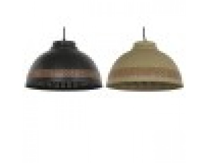 Полилей DKD Home Decor Кафяв Черен Сметана Метал 50 W 39 x 39 x 22 cm (2 броя)