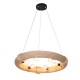 Полилей DKD Home Decor Кафяв Въже (51 x 51 x 10 cm) (47 X 47 X 10 CM)