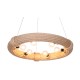 Полилей DKD Home Decor Кафяв Въже (51 x 51 x 10 cm) (47 X 47 X 10 CM)