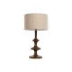 Настолна лампа Home ESPRIT Кафяв Бежов Дърво манго 50 W 220 V 40 x 40 x 70 cm 40 X 40 X 68 CM - Настолни лампи
