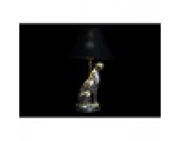 Настолна лампа DKD Home Decor Сребрист Черен Златен Колониален 220 V 50 W (26 x 26 x 46 cm) (2 броя)