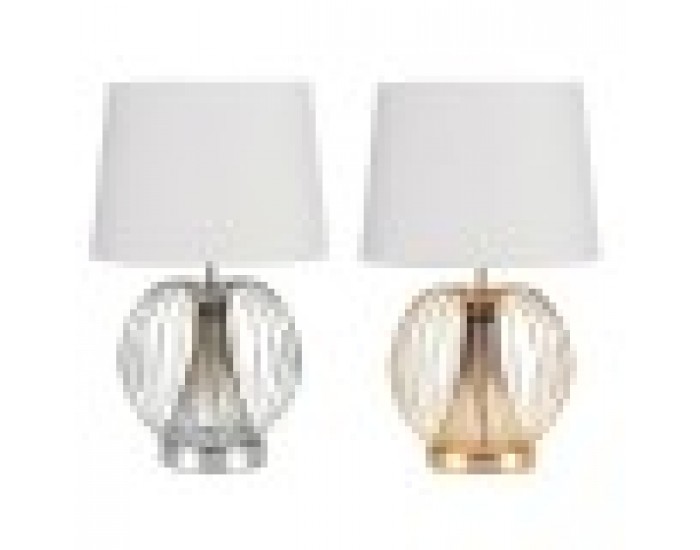 Настолна лампа DKD Home Decor Метал полиестер 50 W (32.5 x 32.5 x 52 cm) (2 броя) Настолна лампа DKD Home Decor Метал полиестер 50 W (32.5 x 32.5 x 52 cm) (2 броя)