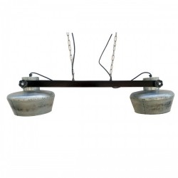 Полилей DKD Home Decor Желязо Дърво манго 50 W (104 x 25 x 28 cm) - Осветителни тела