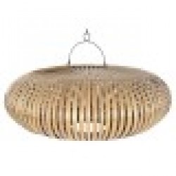 Купол на Лампа Home ESPRIT Естествен Бамбук 80 x 80 x 33 cm - Настолни лампи