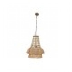 Полилей Home ESPRIT Естествен Юта Метал 50 W 50,5 x 50,5 x 148 cm - Настолни лампи