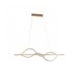 Полилей Home ESPRIT Бял Златен Силикон Алуминий 55 W 120 x 10 x 30 cm - Настолни лампи