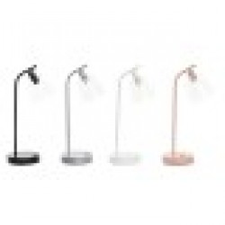 Настолна лампа DKD Home Decor Кристал Сребрист Черен Сив Розов Метал Бял 40 W 25 W (22 x 15 x 46 cm) (4 броя) - Осветителни тела