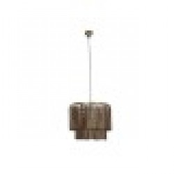 Полилей Home ESPRIT Кафяв Златен Дървен Метал Дърво манго 50 W 60 x 60 x 48 cm - Настолни лампи