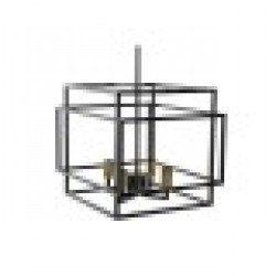 Полилей DKD Home Decor Черен Метал 40 W 47 x 40 x 142 cm - Осветителни тела