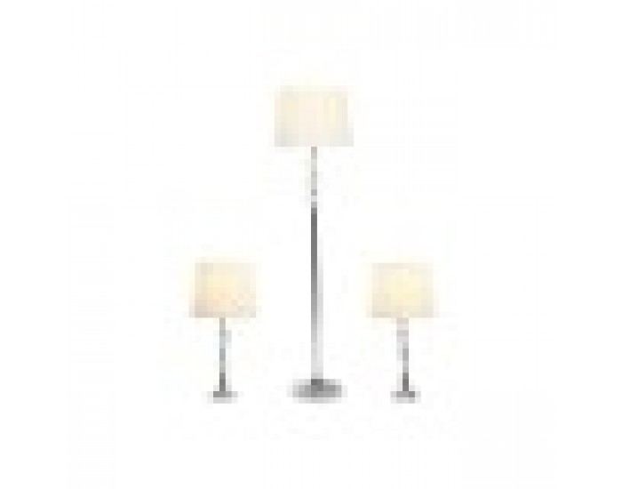 Лампион Home ESPRIT Бял Сребрист 50 W 220 V 35 x 35 x 150 cm (3 Части) Лампион Home ESPRIT Бял Сребрист 50 W 220 V 35 x 35 x 150 cm (3 Части)