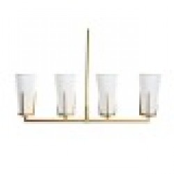 Полилей DKD Home Decor Златен Бял (67 x 14 x 22 cm) - Осветителни тела