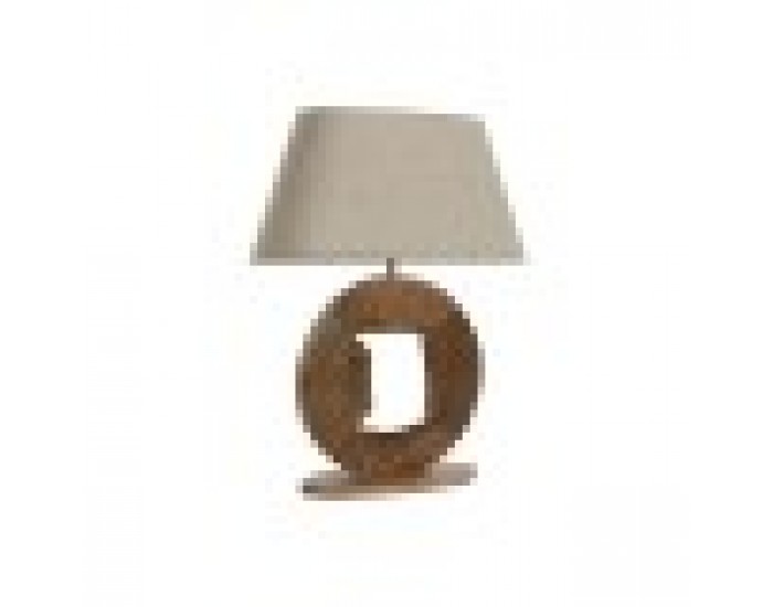 Настолна лампа Home ESPRIT Бежов Естествен Дърво манго 50 W 220 V 60 x 20 x 75 cm