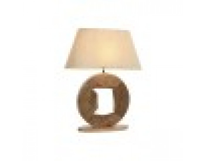 Настолна лампа Home ESPRIT Бежов Естествен Дърво манго 50 W 220 V 60 x 20 x 75 cm