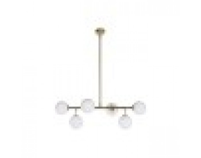 Полилей DKD Home Decor 83 x 36 x 36 cm Кристал Златен Метал Бял