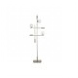 Лампион DKD Home Decor Кристал Златен Метал Модерен (55 x 24 x 185 cm) - Осветителни тела