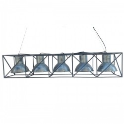 Полилей DKD Home Decor Многопозиционни Черен Сив Метал 50 W (115 x 24 x 24 cm) - Осветителни тела