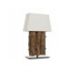 Настолна лампа Home ESPRIT Желязо тиково дърво 40 X 20 X 80 cm - Настолни лампи