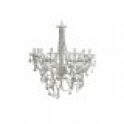 Полилей DKD Home Decor Бял Метал Пластмаса 40 W романтичен Гранитогрес 220 V 70 x 70 x 63 cm - Осветителни тела