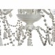 Полилей DKD Home Decor Бял Метал Пластмаса 40 W романтичен Гранитогрес 220 V 70 x 70 x 63 cm Полилей DKD Home Decor Бял Метал Пластмаса 40 W романтичен Гранитогрес 220 V 70 x 70 x 63 cm