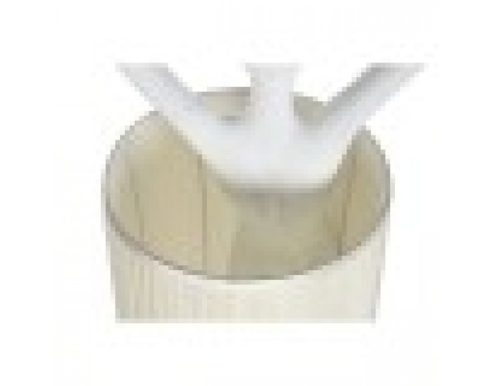 Лампион Home ESPRIT Бял Смола 50 W 220 V 46 x 41 x 137,5 cm