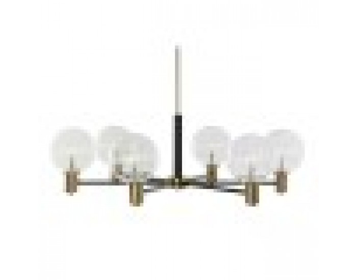 Полилей DKD Home Decor 83 x 83 x 128 cm Кристал Черен Златен Метал 9 W