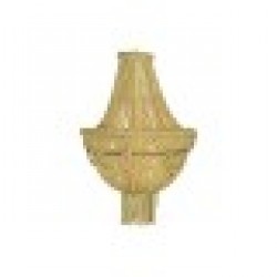 Полилей DKD Home Decor Метал Кафяв Жълт 40 W Дървен MDF (50 x 50 x 73 cm) - Осветителни тела
