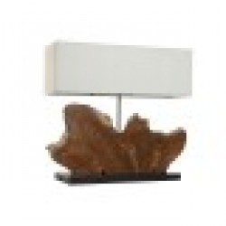 Настолна лампа Home ESPRIT Желязо тиково дърво 60 X 20 X 55 cm - Настолни лампи
